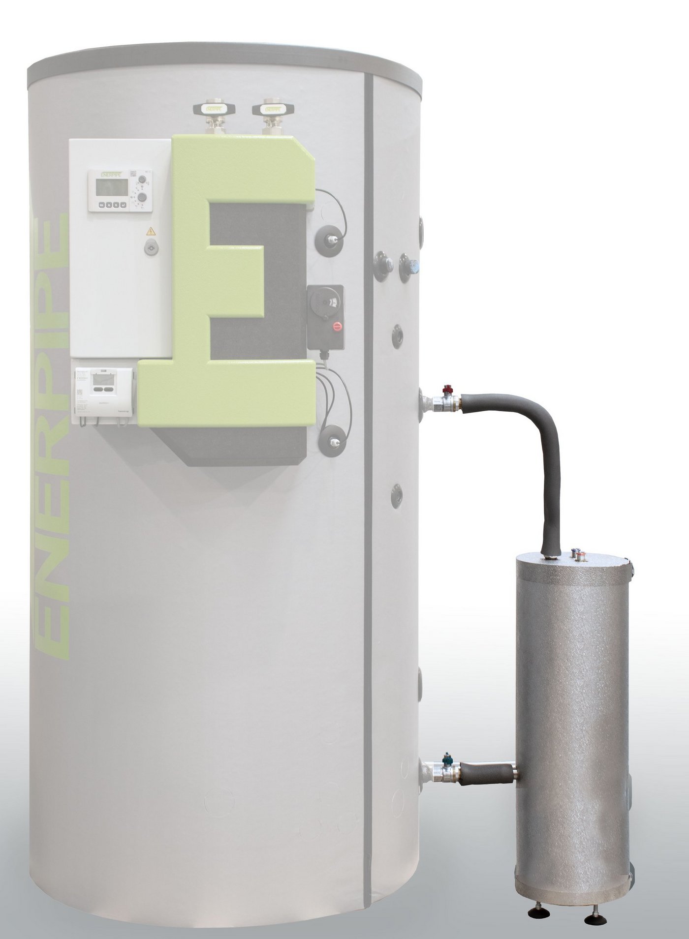 ENERPIPE Solarwärmetauscher am Pufferspeicher