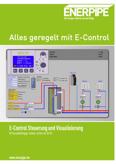 Wärmenetzsteuerung: E-Control Flyer