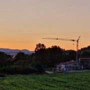 Bastheim: Bau des Heizhauses für Nahwärme