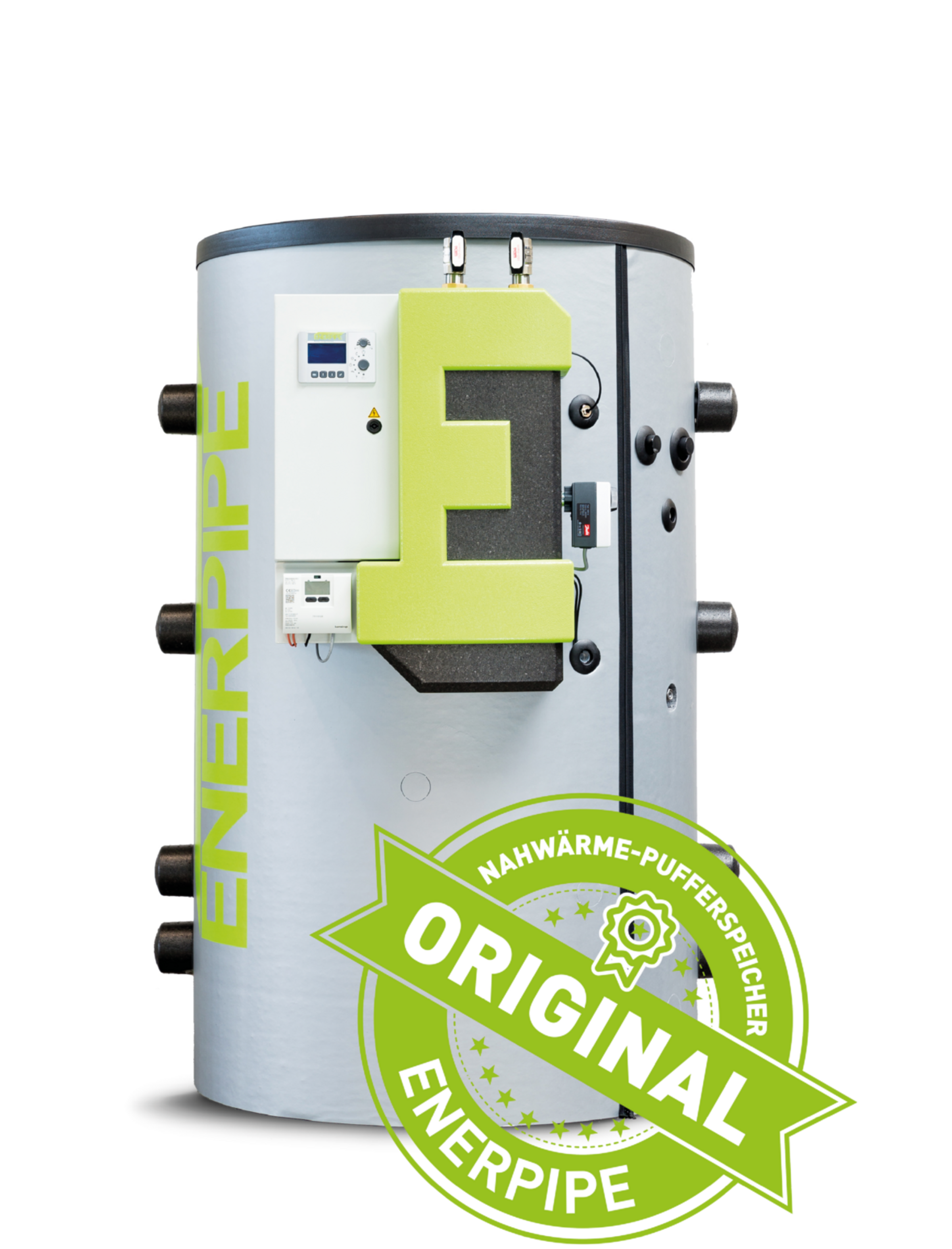 ENERPIPE Pufferspeicher patentiert mit Siegel "Original"